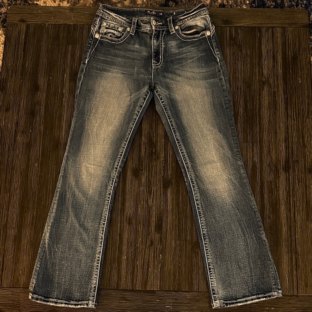 Miss Me Embellished Blue Denim Jeans